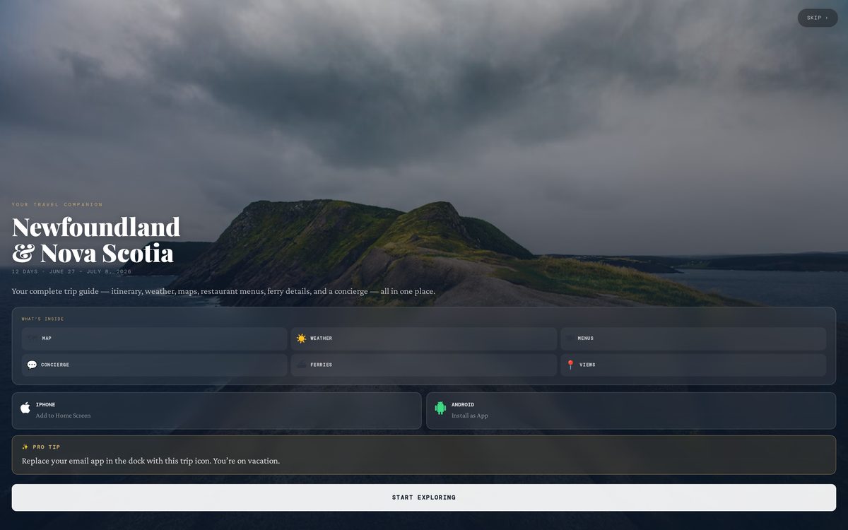 Maritimes Grand Loop website